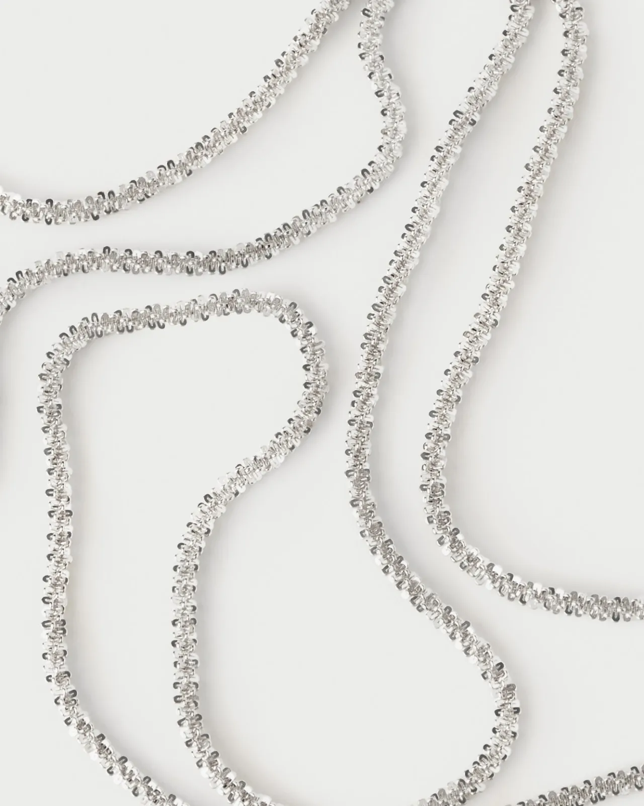 Collares Básicos|Collares De Cadena-PDPAOLA Collar cadena de plata Sparkle