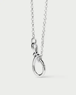 Collares De Cadena|Collares De Plata-PDPAOLA Collar Cadena de Plata Stacker Clasp
