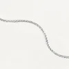 Joyas De Oro Blanco 18K|Joyas De Oro 18K-PDPAOLA Collar Cadena Veneciana de Oro Blanco