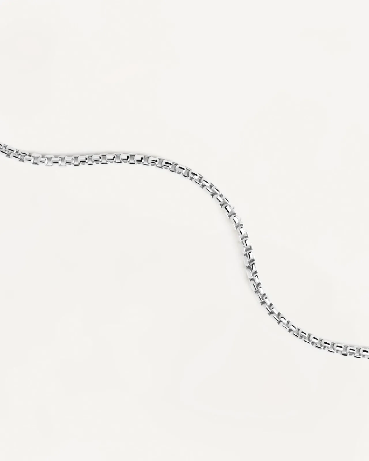 Joyas De Oro Blanco 18K|Joyas De Oro 18K-PDPAOLA Collar Cadena Veneciana de Oro Blanco