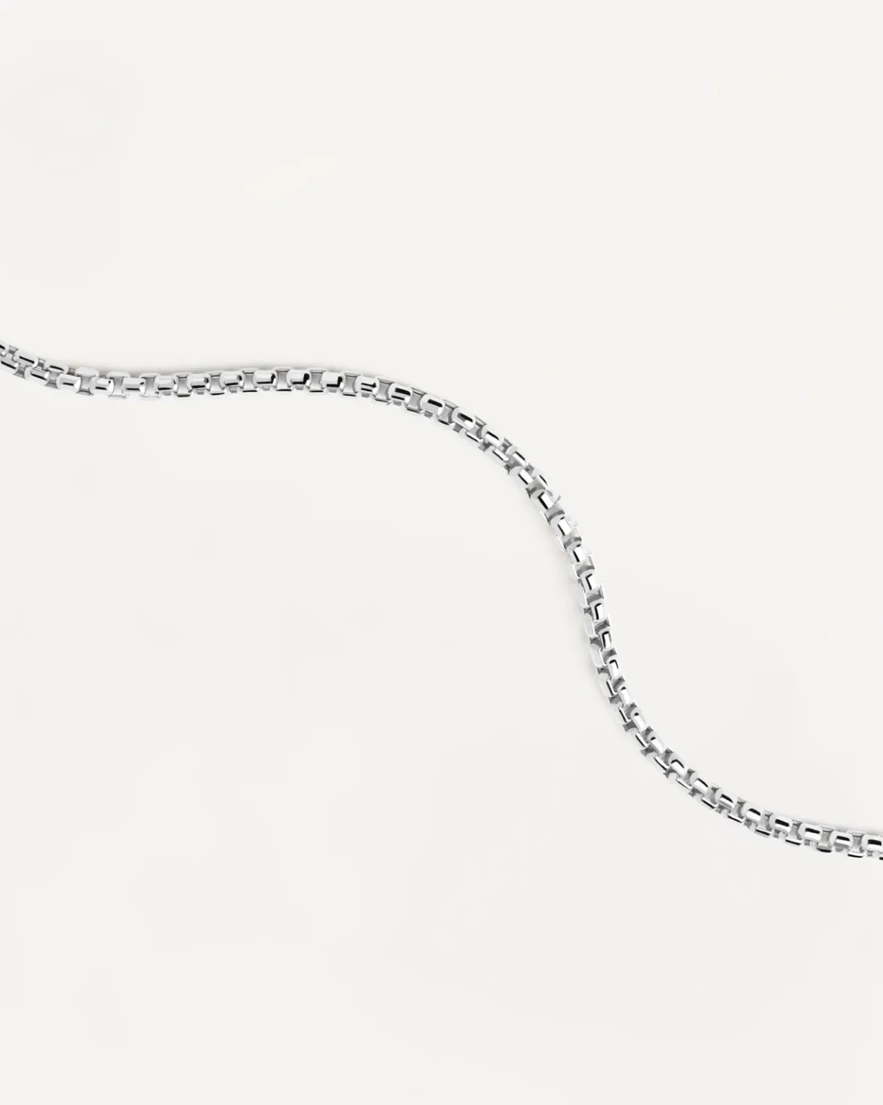 Joyas De Oro Blanco 18K|Joyas De Oro 18K-PDPAOLA Collar Cadena Veneciana de Oro Blanco