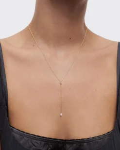 Joyas Con Diamantes|Joyas De Oro 18K-PDPAOLA Collar de diamantes y oro Lagoon