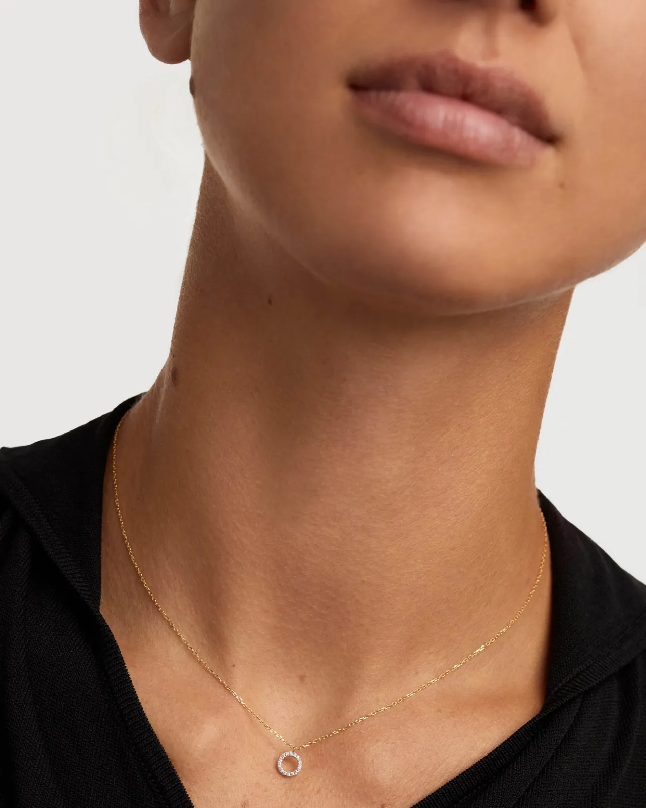 Joyas Con Diamantes|Joyas De Oro 18K-PDPAOLA Collar de diamantes y oro Circle