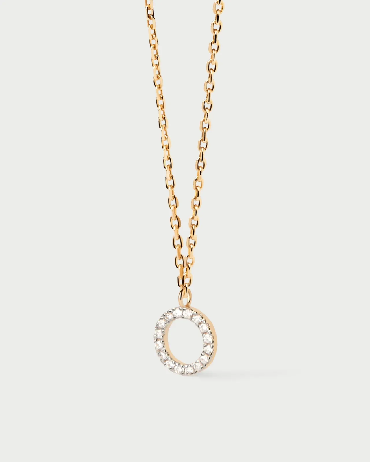 Joyas Con Diamantes|Joyas De Oro 18K-PDPAOLA Collar de diamantes y oro Circle