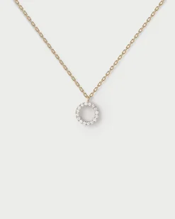 Joyas Con Diamantes|Joyas De Oro 18K-PDPAOLA Collar de diamantes y oro Circle