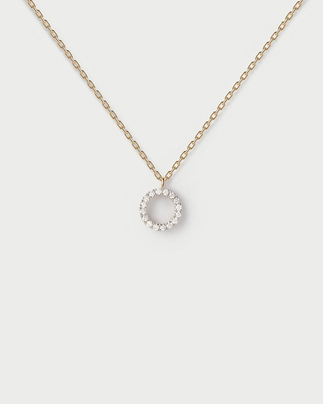 Joyas Con Diamantes|Joyas De Oro 18K-PDPAOLA Collar de diamantes y oro Circle