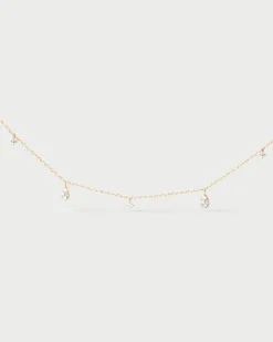 Joyas Con Diamantes|Joyas De Oro 18K-PDPAOLA Collar de diamantes y oro Sandy