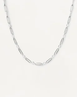 Collares Básicos|Collares De Cadena-PDPAOLA Collar de Plata Love Triangle