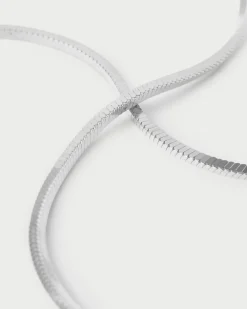 Collares Básicos|Collares De Cadena-PDPAOLA Collar de Plata Snake