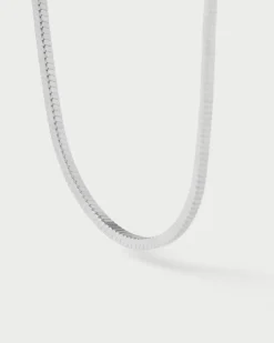 Collares Básicos|Collares De Cadena-PDPAOLA Collar de Plata Snake