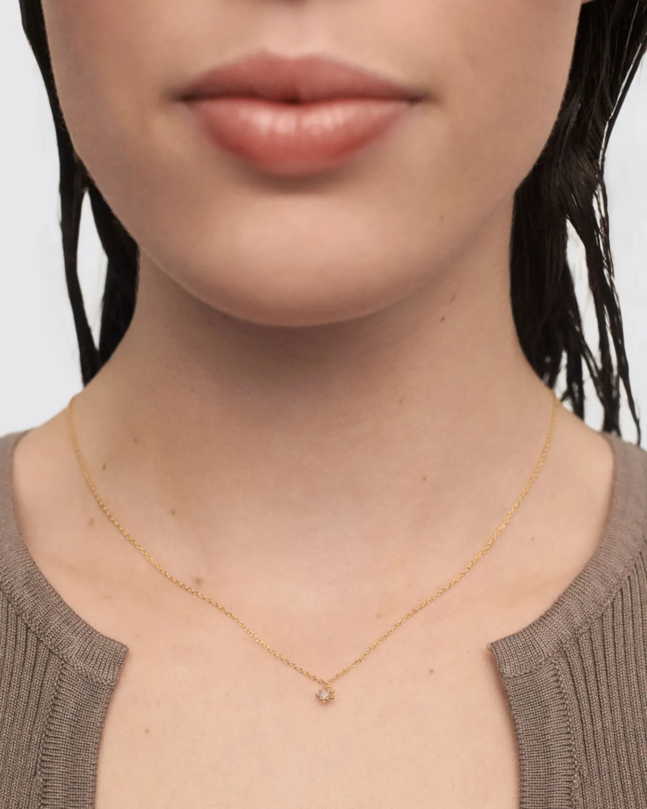 Collares Básicos|Rebajas Collares-PDPAOLA Collar Fleur Gris