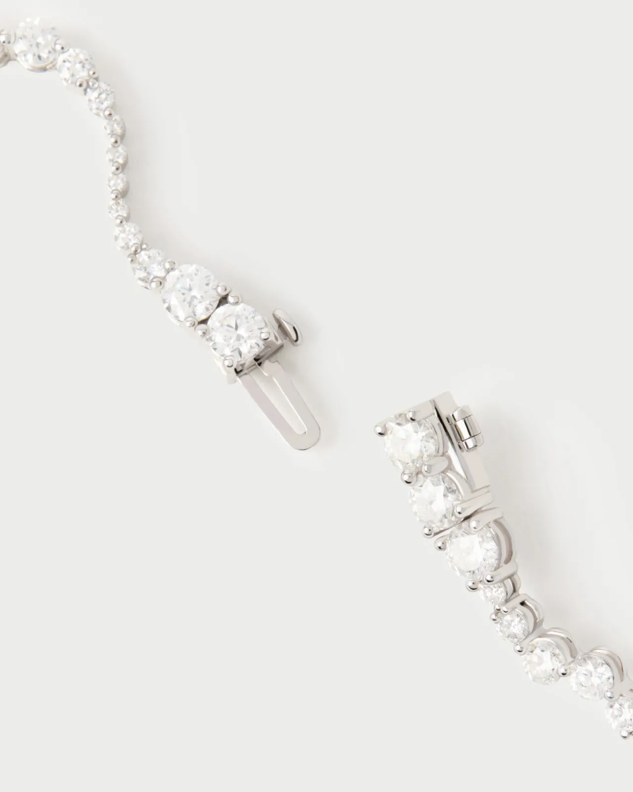 Joyas Con Diamantes|Joyas De Oro Blanco 18K-PDPAOLA Collar gargantilla de diamantes y oro blanco Venus