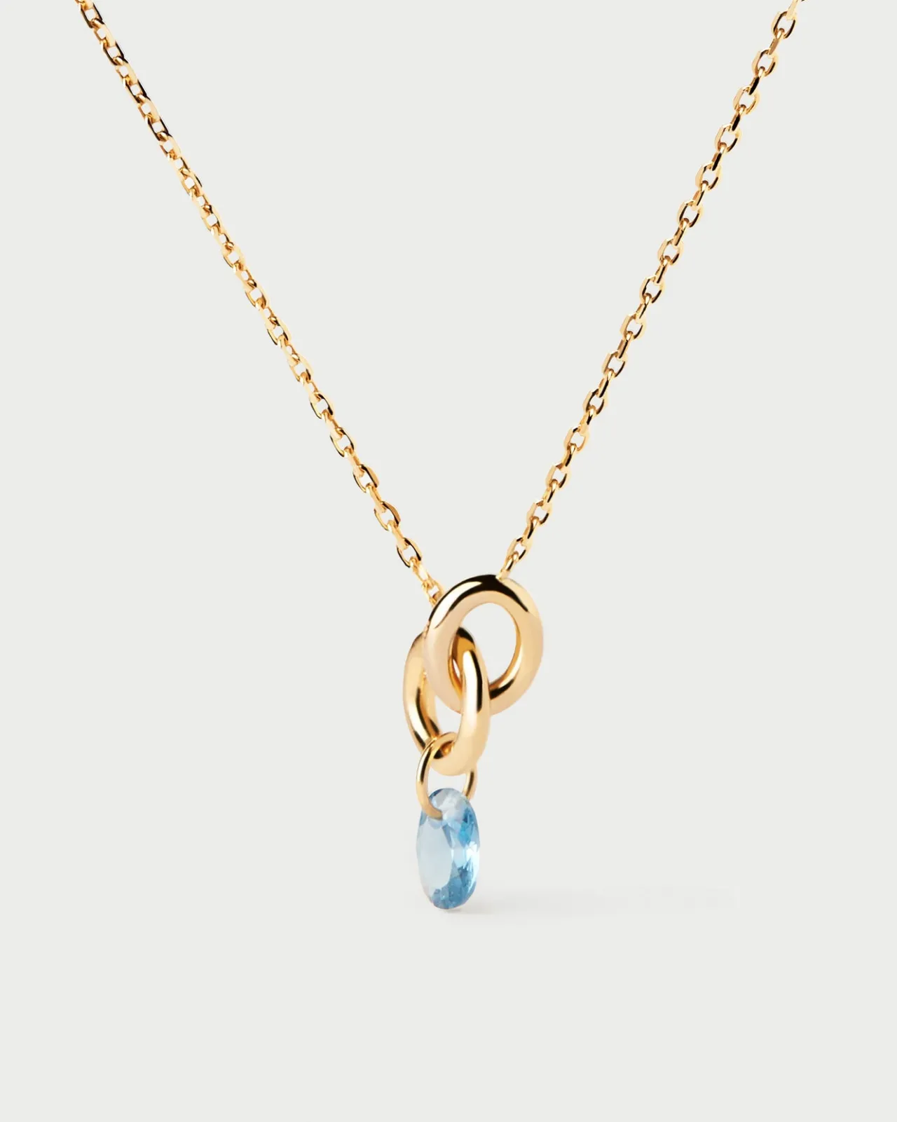 Collares Solitarios|Collares Básicos-PDPAOLA Collar Lily azul