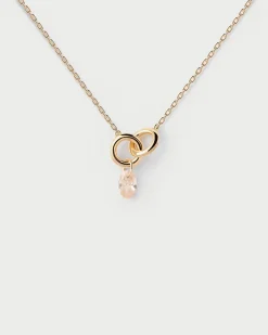 Collares Solitarios|Collares Básicos-PDPAOLA Collar Lily melocotón