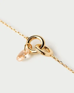 Collares Solitarios|Collares Básicos-PDPAOLA Collar Lily melocotón