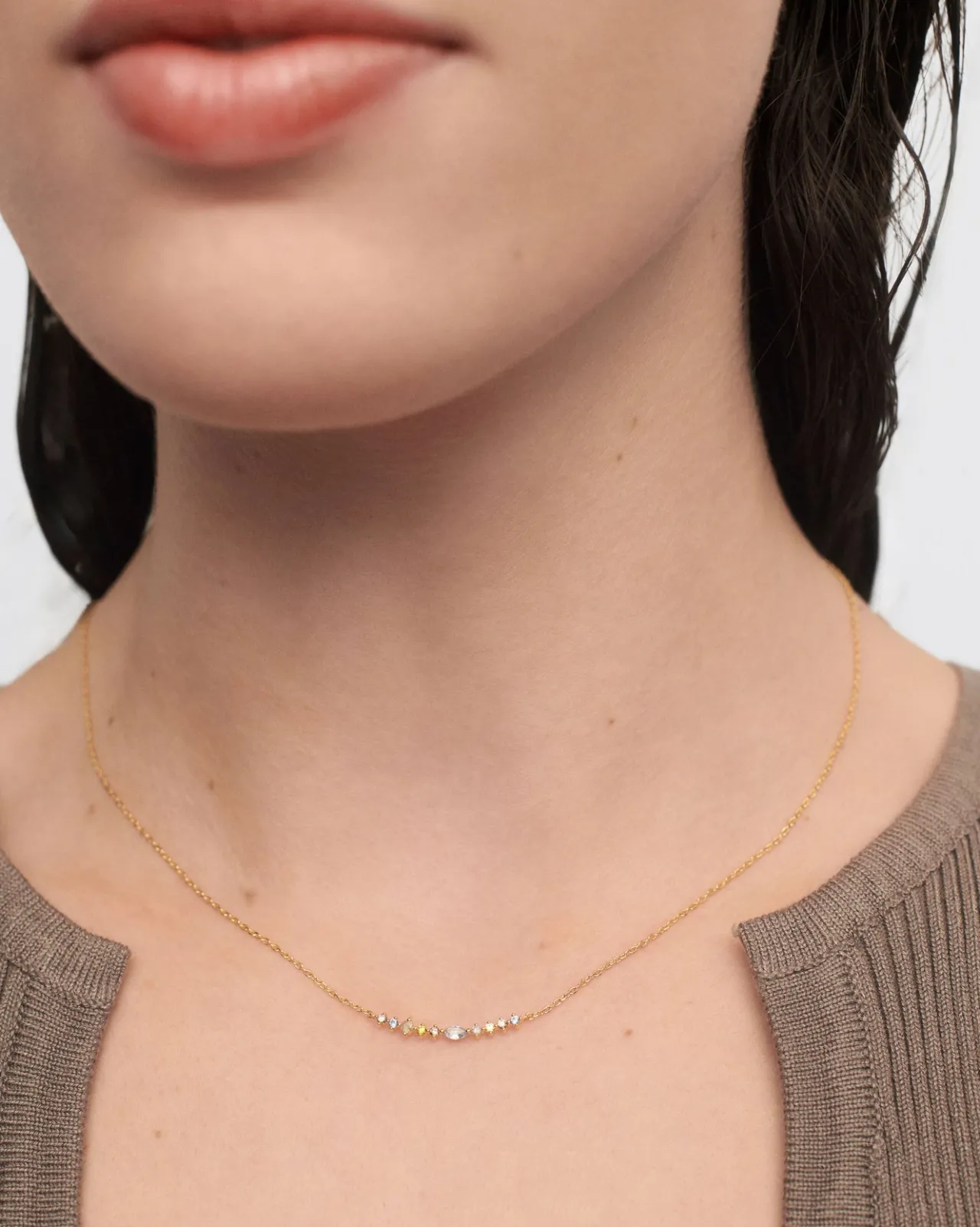 Collares Básicos|Collares Con Piedras Semipreciosas-PDPAOLA Collar Lotus