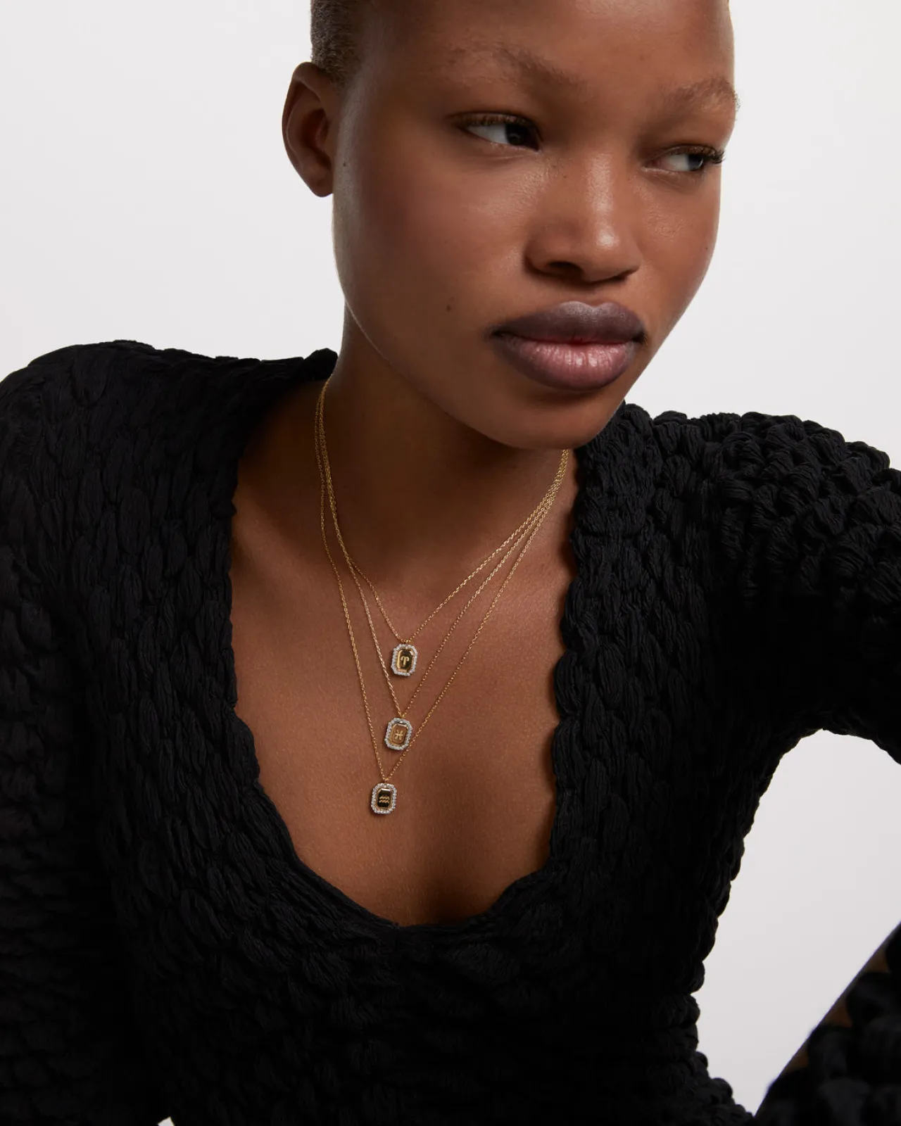 Collares De Oro|Collares Más Vendidos-PDPAOLA Collar Piscis