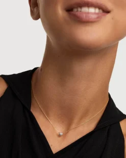 Joyas Con Diamantes|Joyas De Oro 18K-PDPAOLA Collar solitario de diamantes y oro Heart