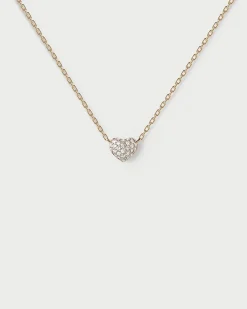 Joyas Con Diamantes|Joyas De Oro 18K-PDPAOLA Collar solitario de diamantes y oro Heart