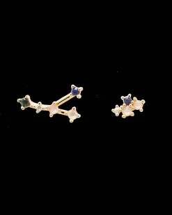 Pendientes Con Piedras Semipreciosas|Pendientes De Oro-PDPAOLA Pendientes Cáncer