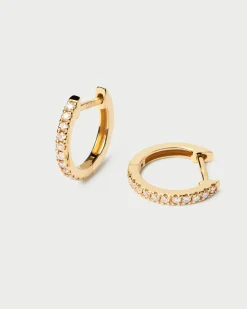 Joyas Con Diamantes|Aros-PDPAOLA Pendientes de Diamantes y oro Eternity Mini