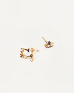 Pendientes Con Piedras Semipreciosas|Pendientes De Oro-PDPAOLA Pendientes Géminis