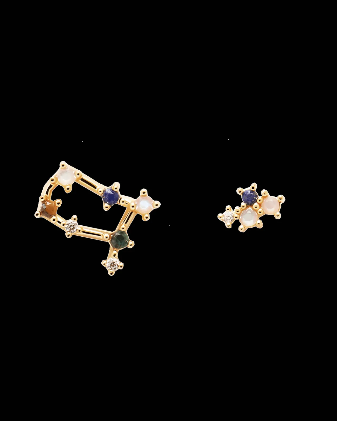 Pendientes Con Piedras Semipreciosas|Pendientes De Oro-PDPAOLA Pendientes Géminis