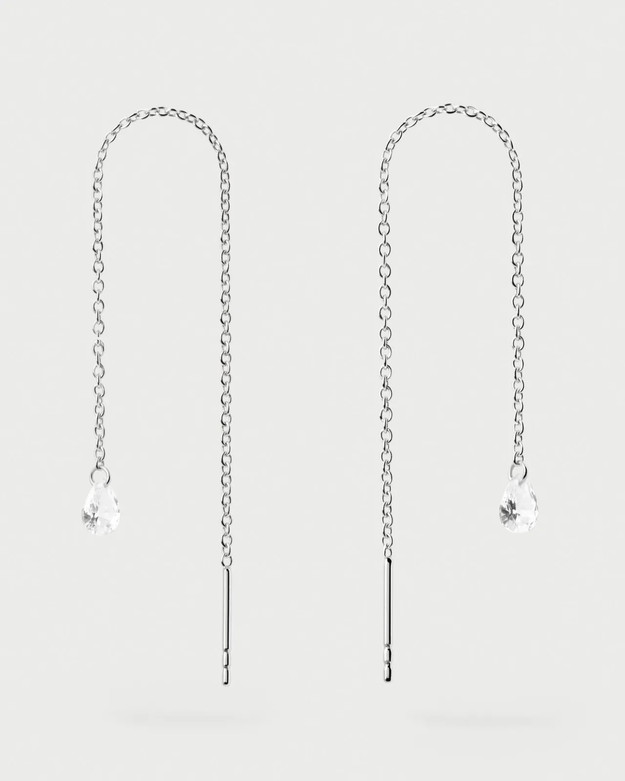 Pendientes De Plata|Pendientes Básicos-PDPAOLA Pendientes largos de plata Waterfall