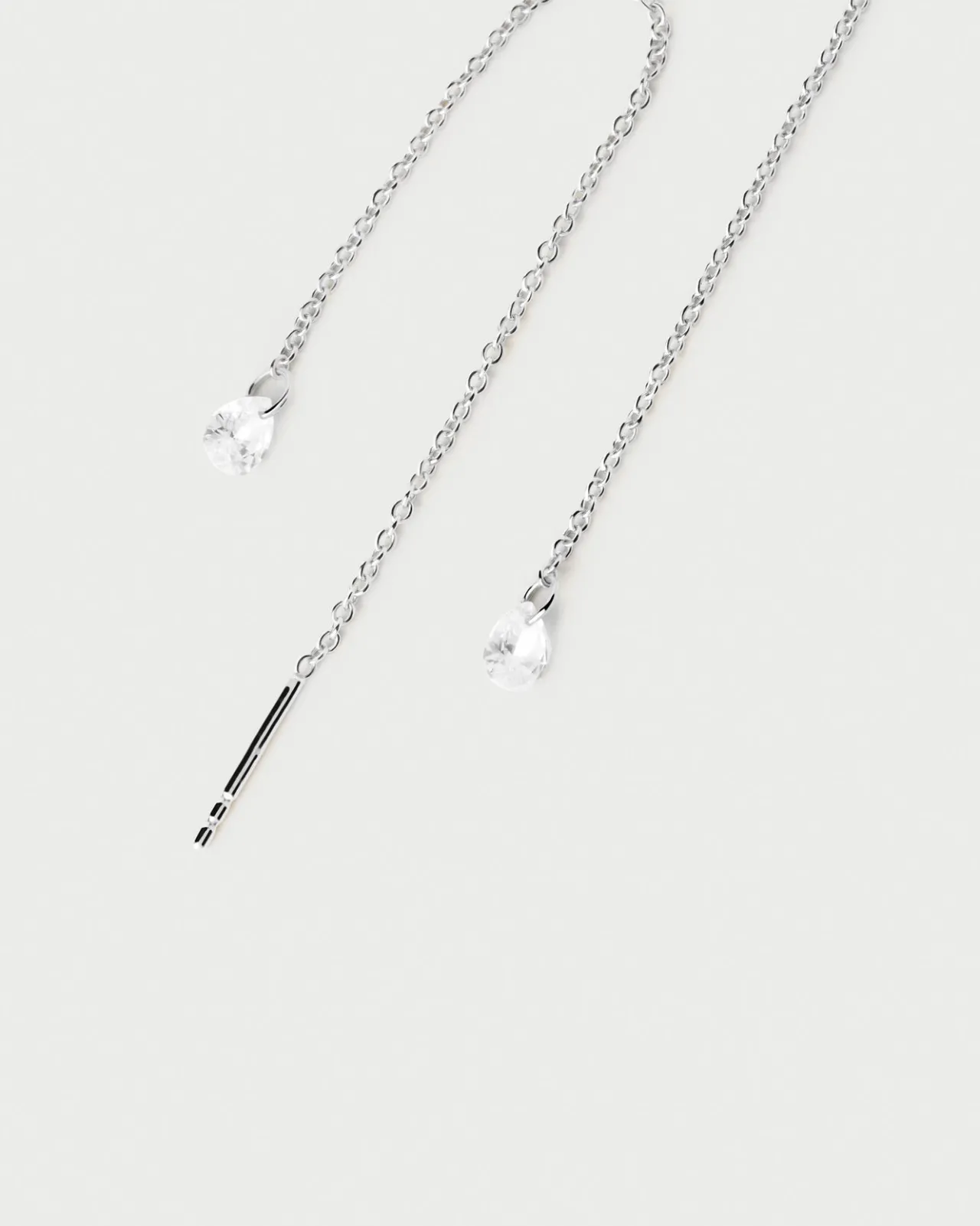 Pendientes De Plata|Pendientes Básicos-PDPAOLA Pendientes largos de plata Waterfall
