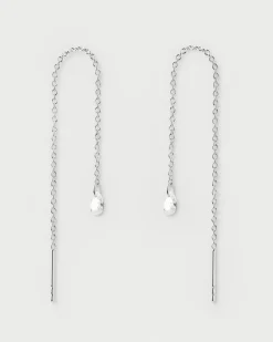 Pendientes De Plata|Pendientes Básicos-PDPAOLA Pendientes largos de plata Waterfall
