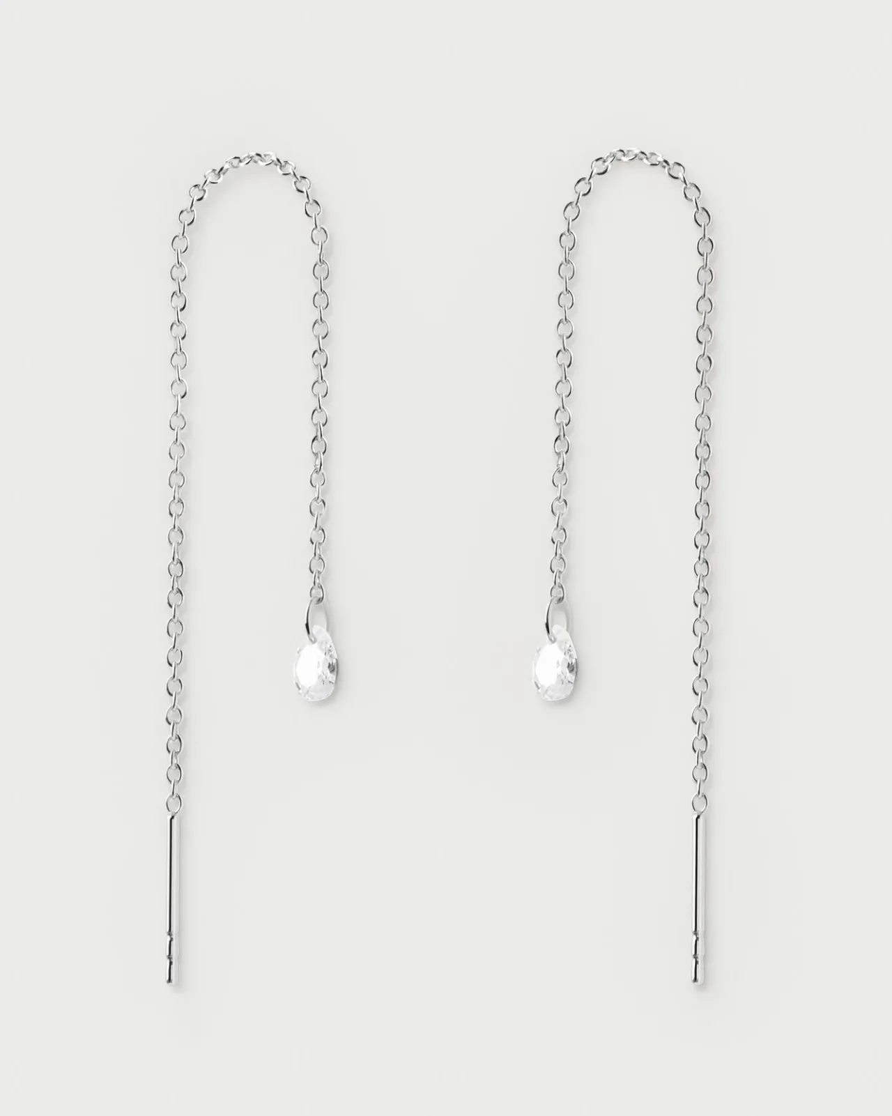 Pendientes De Plata|Pendientes Básicos-PDPAOLA Pendientes largos de plata Waterfall
