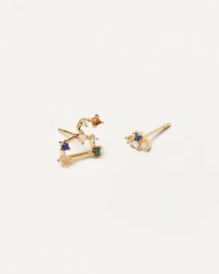 Pendientes Con Piedras Semipreciosas|Pendientes De Oro-PDPAOLA Pendientes Leo