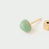 Piercings Con Piedras Semipreciosas|Pendientes Rosca Individuales-PDPAOLA Piercing oreja Aventurina verde Gravity