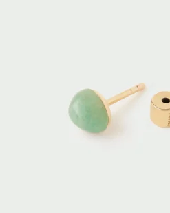 Piercings Con Piedras Semipreciosas|Pendientes Rosca Individuales-PDPAOLA Piercing oreja Aventurina verde Gravity