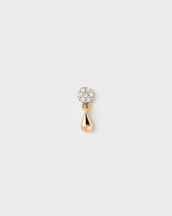 Joyas Con Diamantes|Joyas De Oro 18K-PDPAOLA Piercing oreja de diamantes y oro Noe