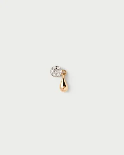 Joyas Con Diamantes|Joyas De Oro 18K-PDPAOLA Piercing oreja de diamantes y oro Noe