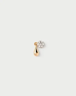 Joyas Con Diamantes|Joyas De Oro 18K-PDPAOLA Piercing oreja de diamantes y oro Noe
