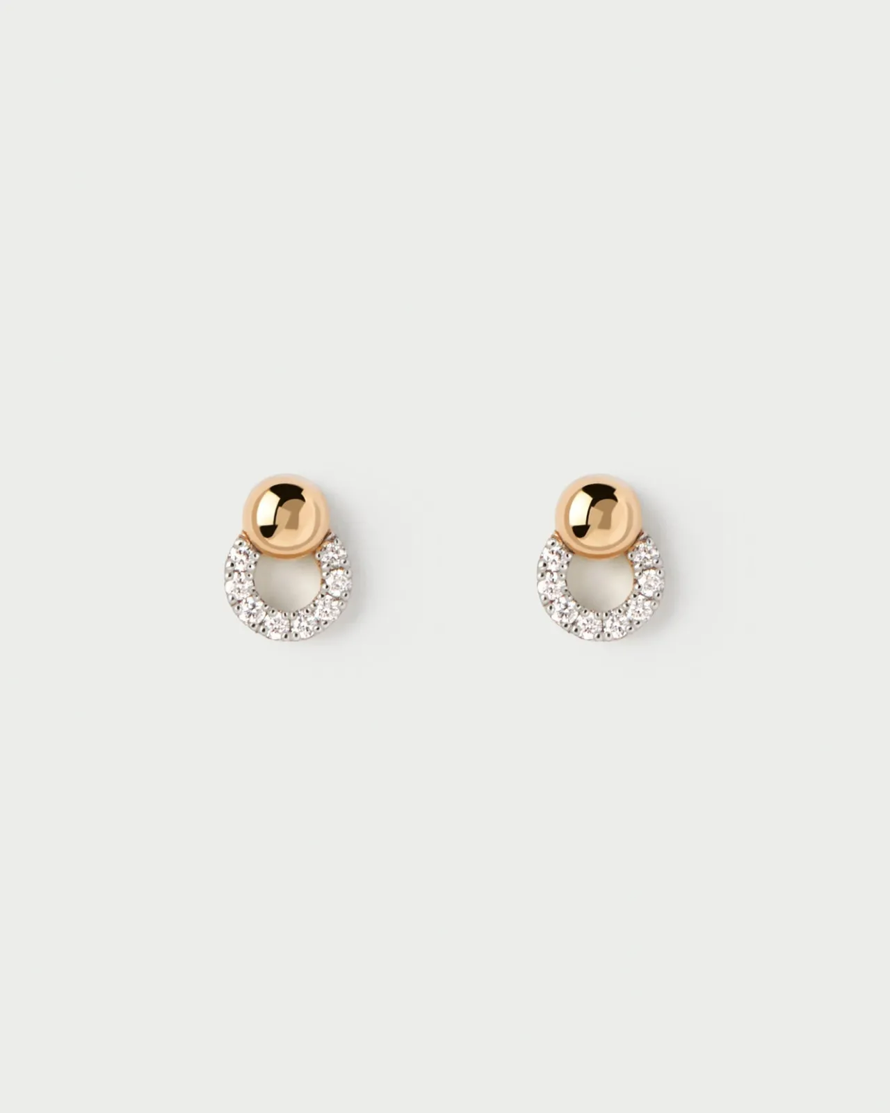 Joyas Con Diamantes|Joyas De Oro 18K-PDPAOLA Piercing oreja de diamantes y oro Loop