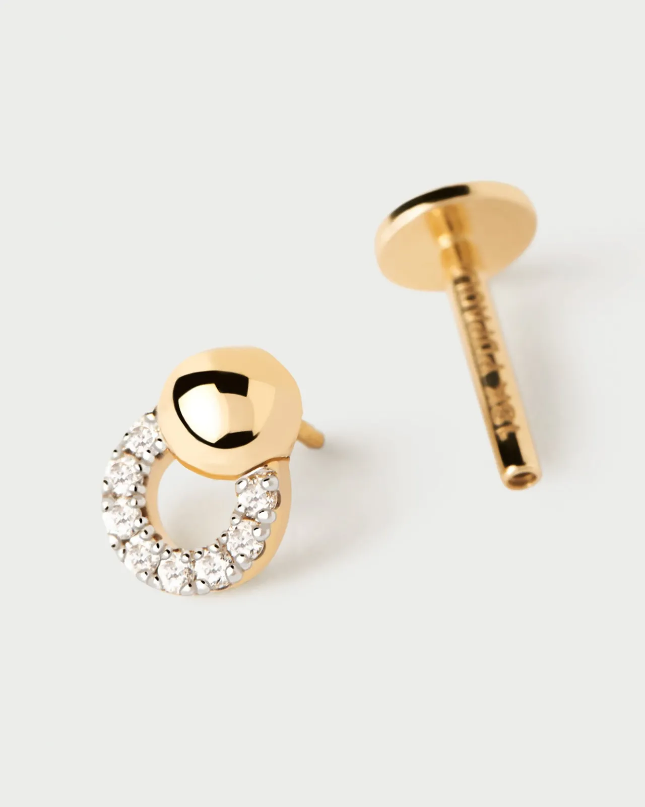 Joyas Con Diamantes|Joyas De Oro 18K-PDPAOLA Piercing oreja de diamantes y oro Loop