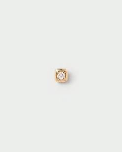 Joyas Con Diamantes|Joyas De Oro 18K-PDPAOLA Piercing oreja de Diamante Y oro Ava