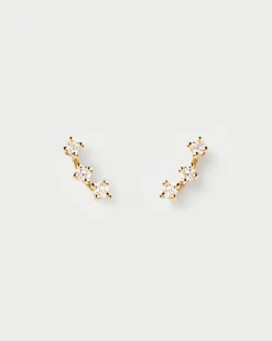 Joyas Con Diamantes|Joyas De Oro 18K-PDPAOLA Piercing oreja de Diamantes Y oro Brooklyn