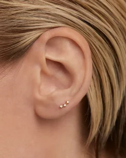 Joyas Con Diamantes|Joyas De Oro 18K-PDPAOLA Piercing oreja de Diamantes Y oro Brooklyn