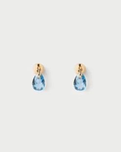 Pendientes Rosca Individuales|Pendientes Individuales-PDPAOLA Piercing oreja Lily azul