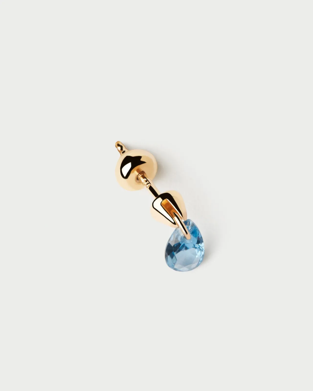 Pendientes Rosca Individuales|Pendientes Individuales-PDPAOLA Piercing oreja Lily azul