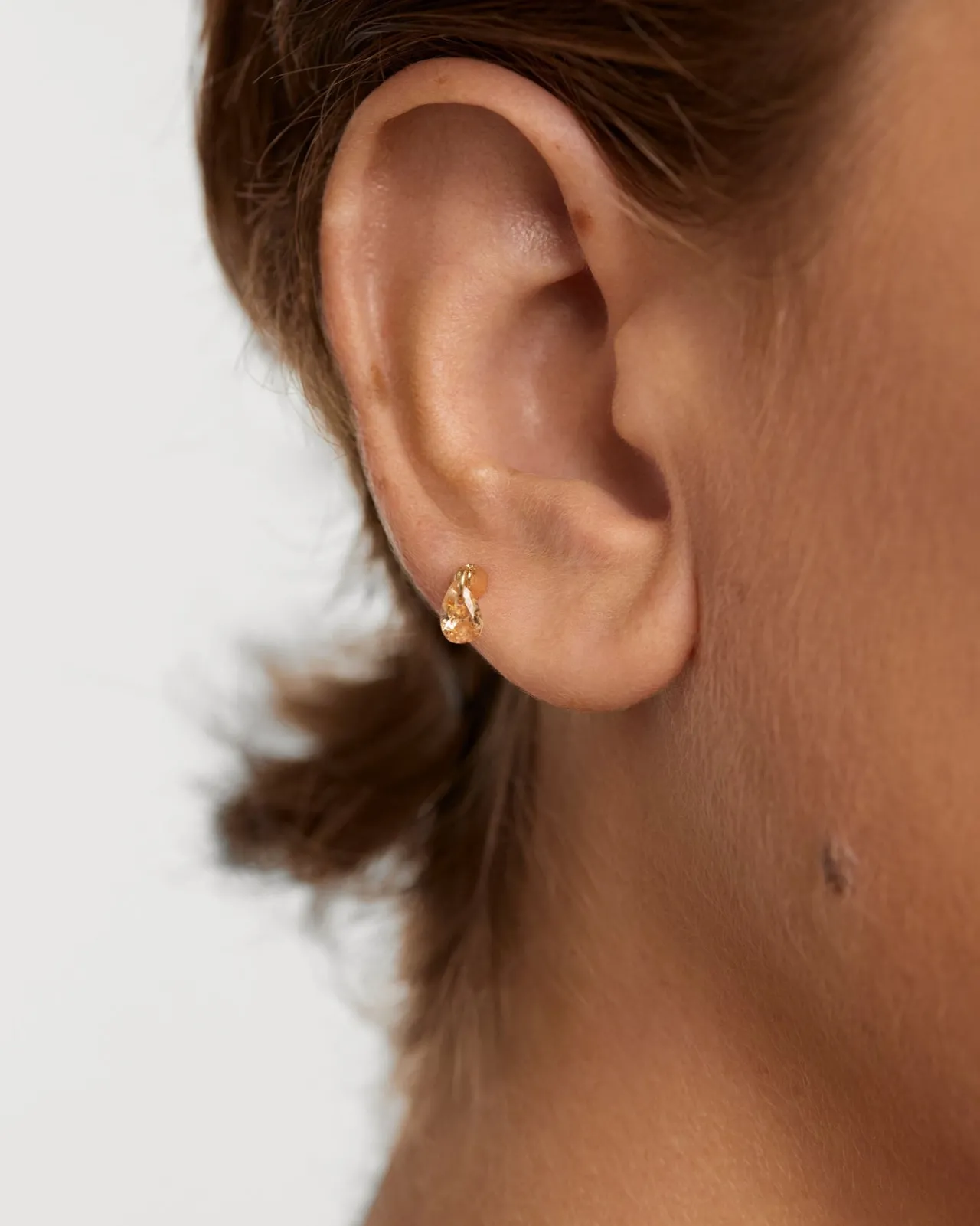 Pendientes Rosca Individuales|Pendientes Individuales-PDPAOLA Piercing oreja Lily melocotón