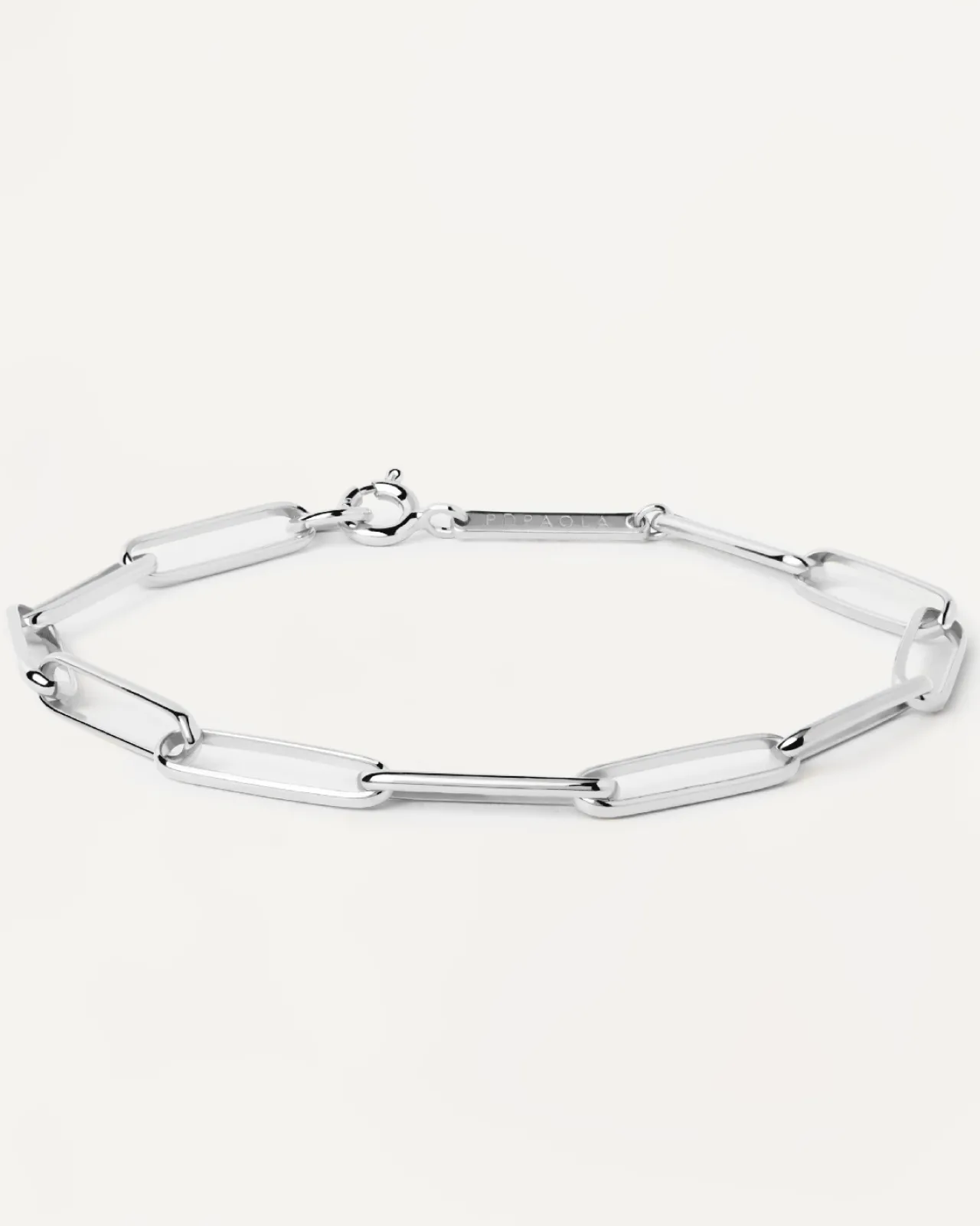 Pulseras Básicas|Pulseras De Cadena-PDPAOLA Pulsera Cadena de Plata Big Statement