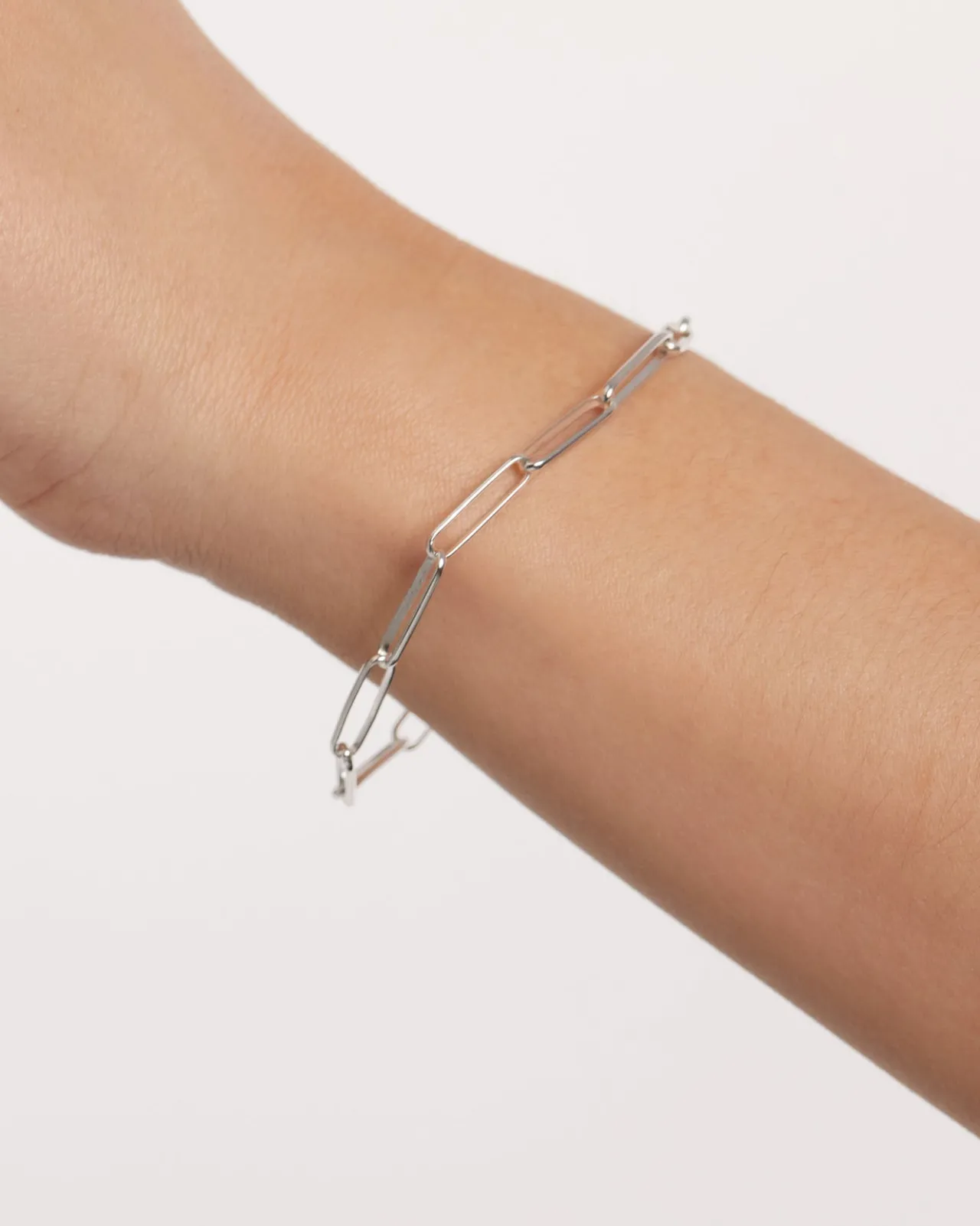 Pulseras Básicas|Pulseras De Cadena-PDPAOLA Pulsera Cadena de Plata Big Statement