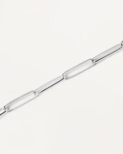 Pulseras Básicas|Pulseras De Cadena-PDPAOLA Pulsera Cadena de Plata Big Statement