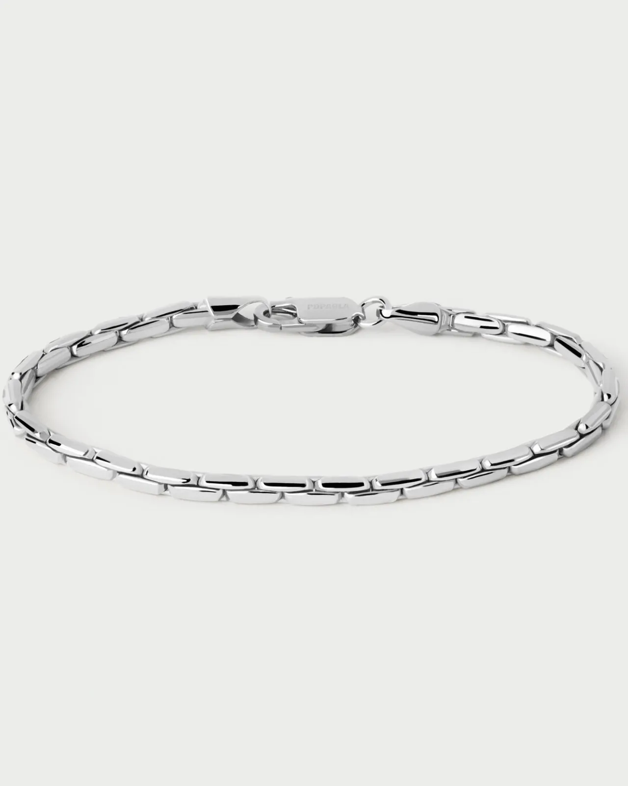 Pulseras Básicas|Pulseras De Cadena-PDPAOLA Pulsera Cadena de Plata Large Boston