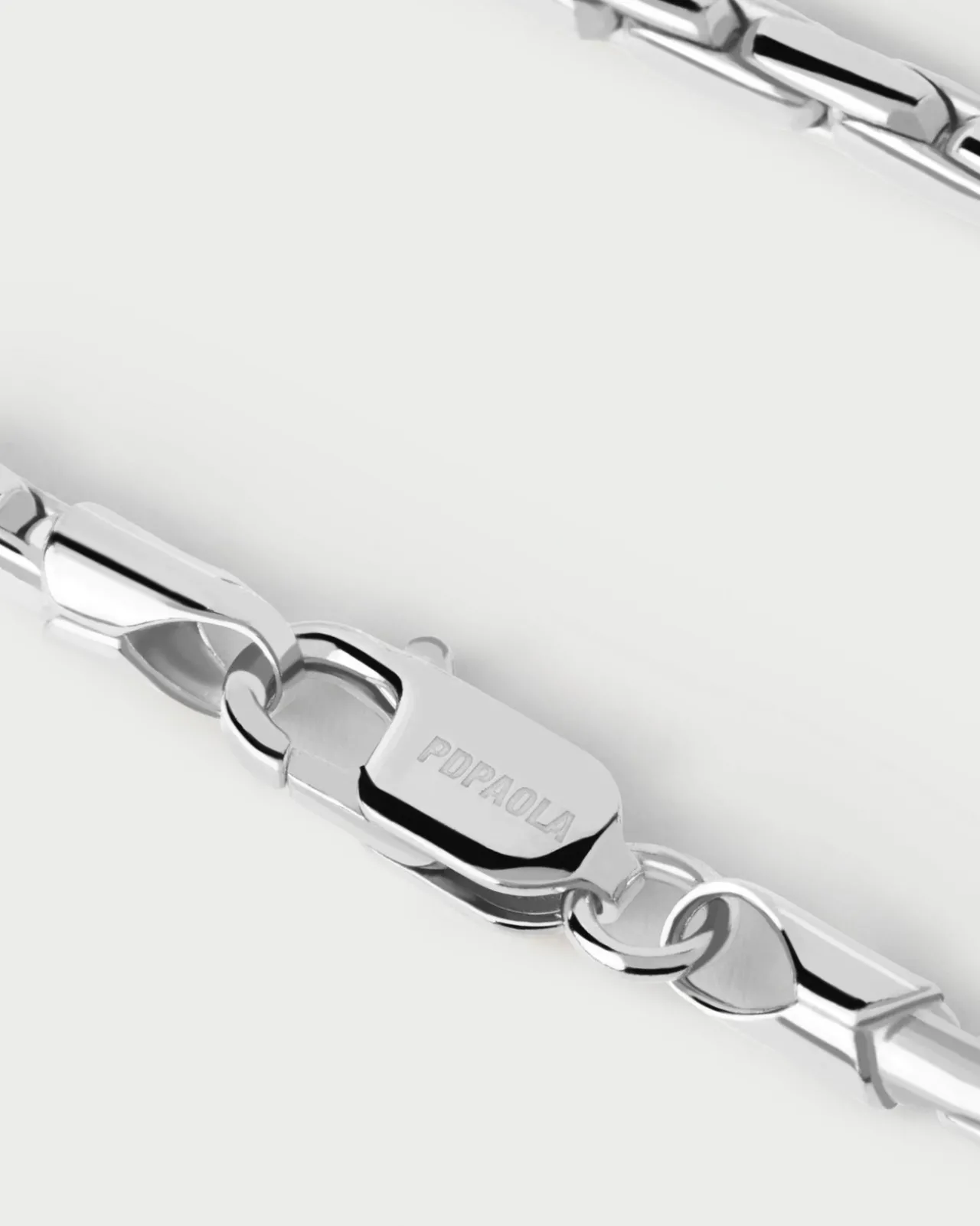 Pulseras Básicas|Pulseras De Cadena-PDPAOLA Pulsera Cadena de Plata Large Boston